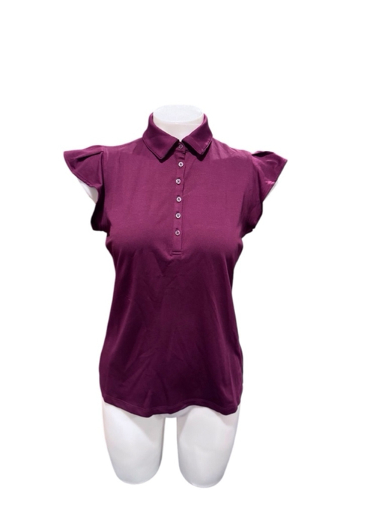 Walter Hagen Tops - Womens Walter Hagen flutter sleeve Shirt, Size xl Purple